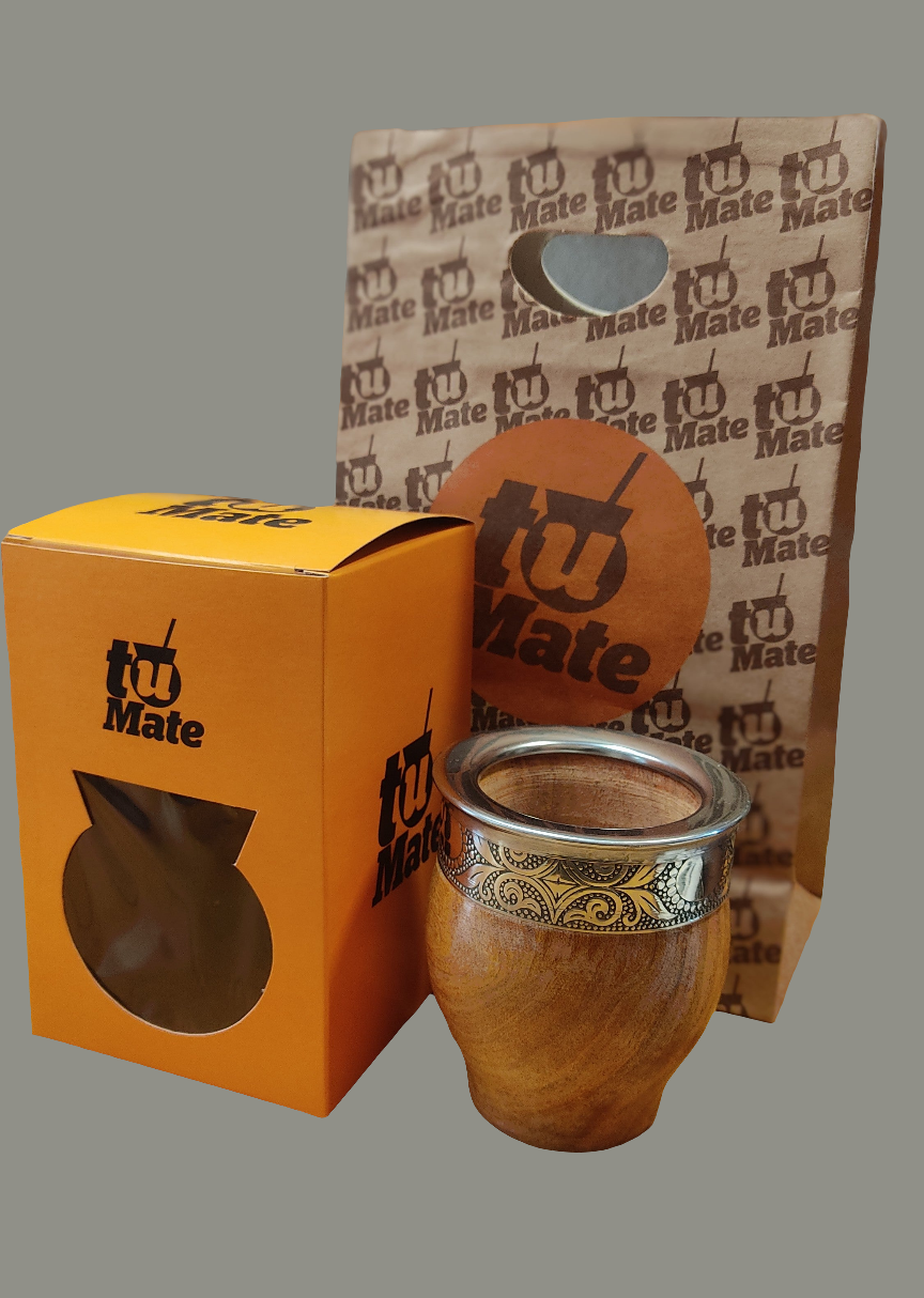 Mate de algarrobo personalizado