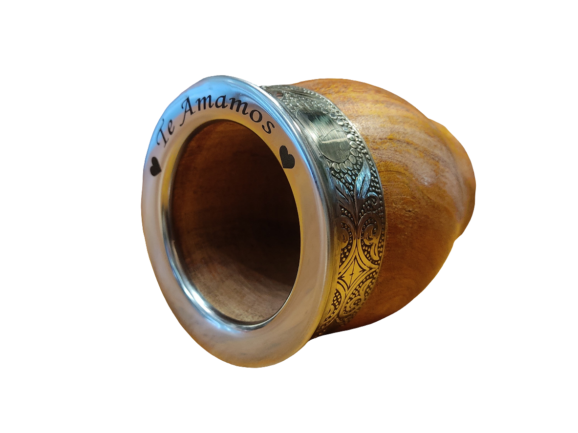 Mate de algarrobo personalizado